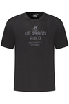 KOSZULKA Z KRÓTKIM RĘKAWEM US GRAND POLO MĘSKA CZARNA