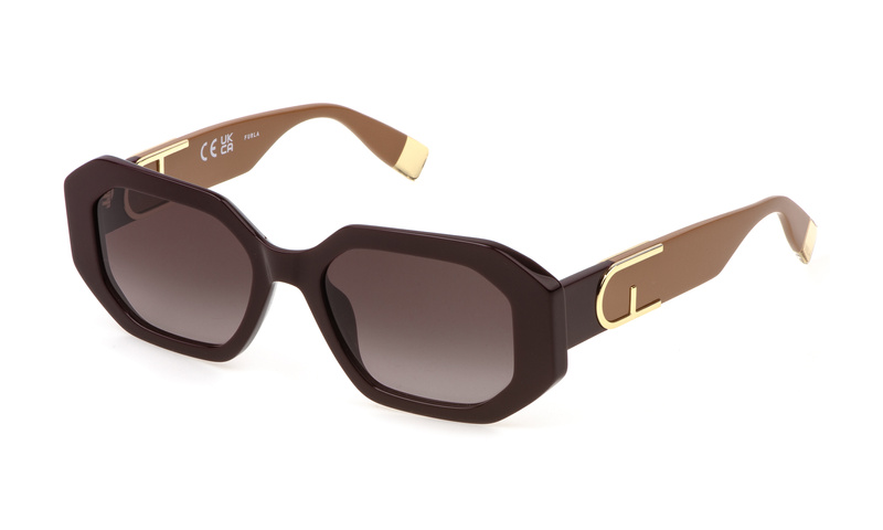 Okulary FURLA SFU815V540G96. Okulary przeciwsłoneczne, Kolor czerwony. Kobieta.