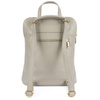 Skórzany plecak damski torba 2w1 elegancki A4 włoski pojemny jasno-szary Vera Pelle S40