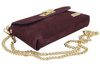Zamszowa kopertówka na łańcuszku Barberinis - Bordowa