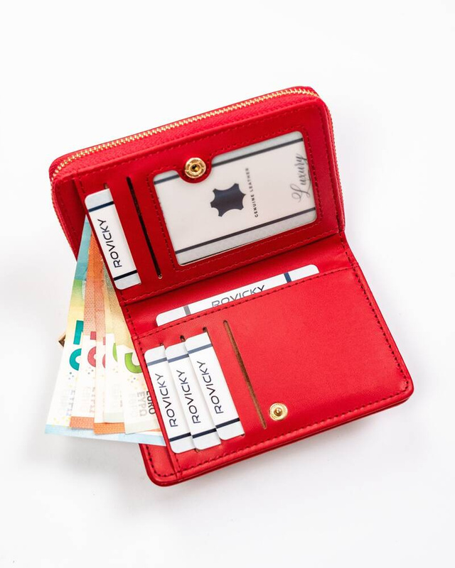 Damska kompaktowa pikowana portmonetka od Rovicky