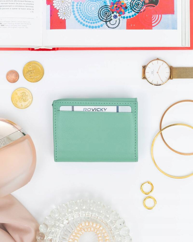 Skórzany męski portfel Rovicky R-19-LFN