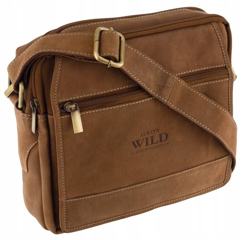 skóra naturalna Męski torby Wild 251L-MH