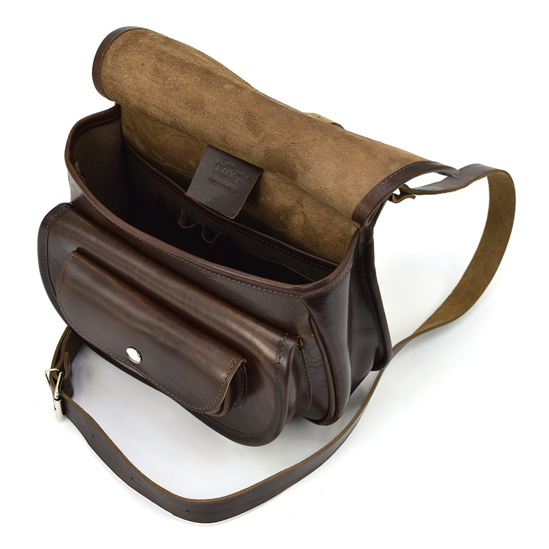 Klasyczna skórzana damska listonoszka vintage