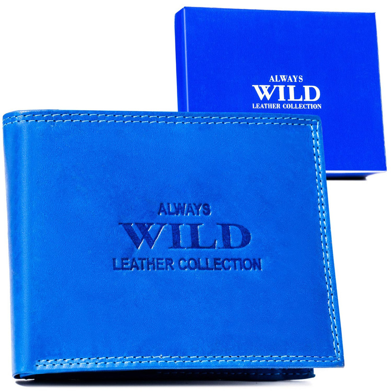 Składany męski portfel skórzany od Always Wild