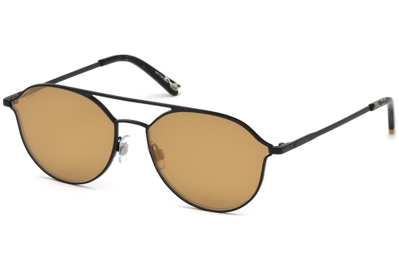 Okulary WEB EYEWEAR WE0208-02G. Okulary przeciwsłoneczne, Kolor czarny złoty. Unisex.