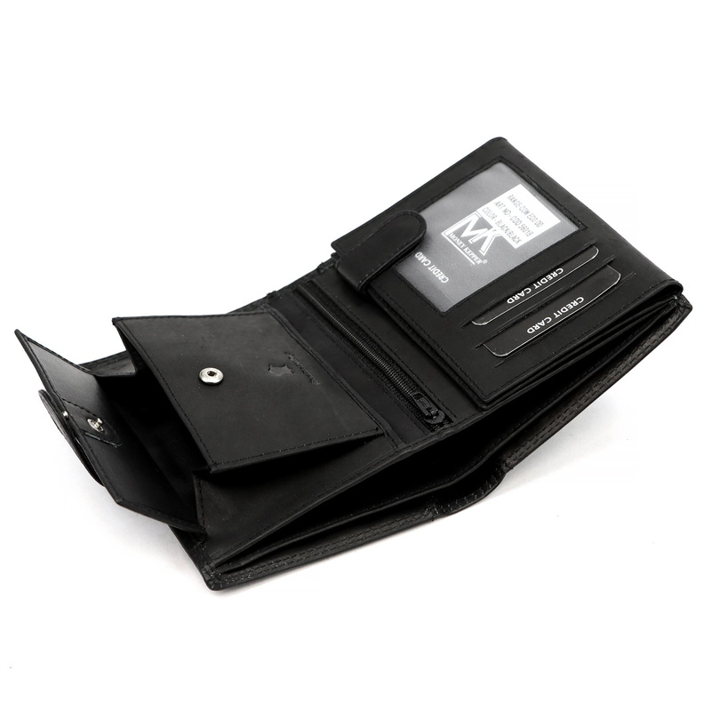 Money Kepper męski portfel skóra naturalna pionowy zamykany styl WILD WEST