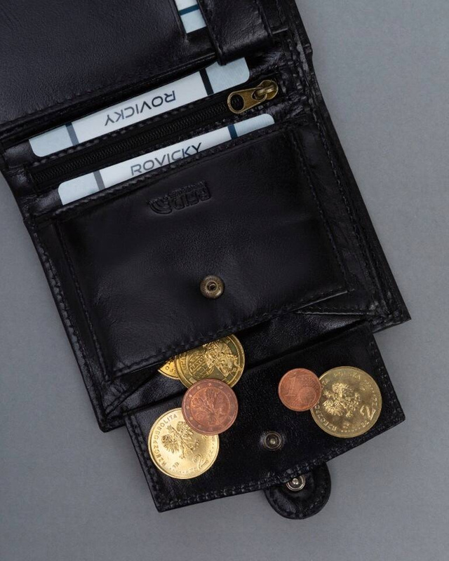 Duży skórzany portfel męski z RFID marki Ronaldo