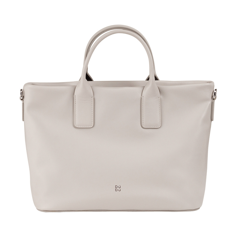 Dudu damski kuferek skóra naturalna torba do ręki z paskiem i kieszenią