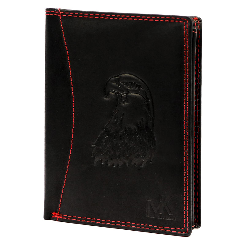 Skórzany męski portfel Money Kepper CDD 5601 EAGLE
