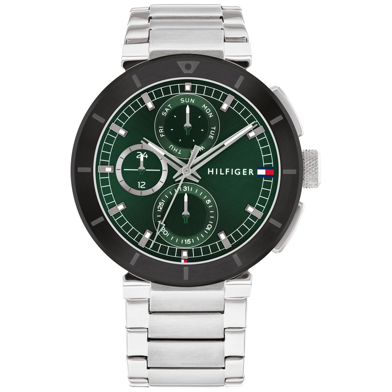 Zegarek TOMMY HILFIGER 1792117. Kwarcowy, Kolor zielony. Mężczyzna.