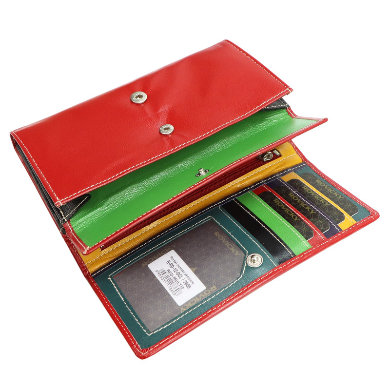 Skórzany damski portfel Rovicky R-RD-12-GCL MULTI2