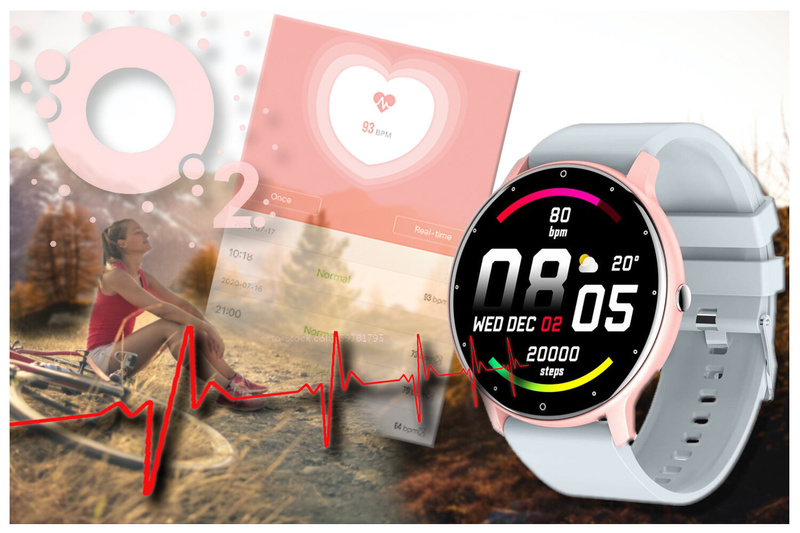 SMARTWATCH UNISEX GRAVITY GT1-9 - PULSOMETR, WŁASNE TARCZE (sg015i)