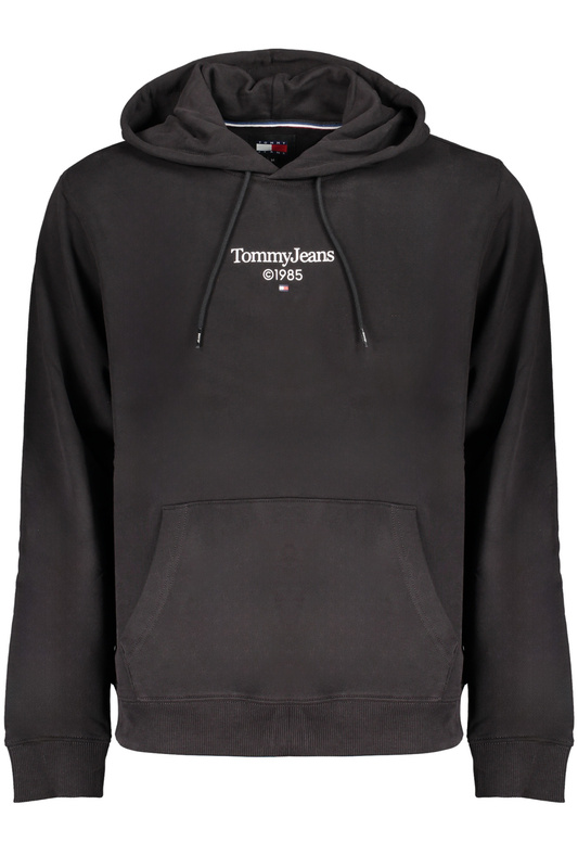 CZARNA BLUZA MĘSKA TOMMY HILFIGER BEZ ZAMKA