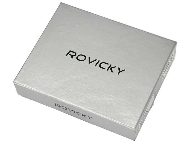 Elegancki Skórzany męski portfel Rovicky z RFID