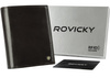 Elegancki Skórzany męski portfel Rovicky z RFID