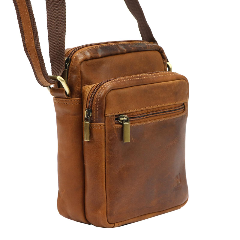 Saszetka męska z naturalnej skóry Nordee MSD-02 GM01 NAPPA