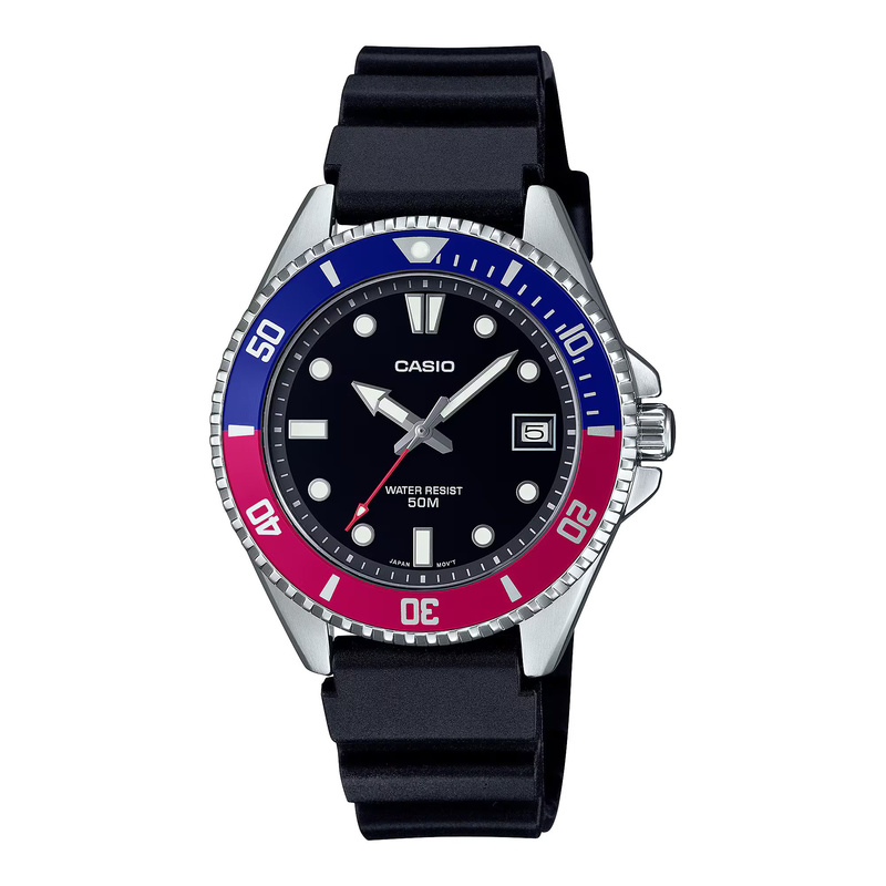 Zegarek CASIO MDV-10-1A2VEF. Kwarcowy, Kolor czarny. Mężczyzna.