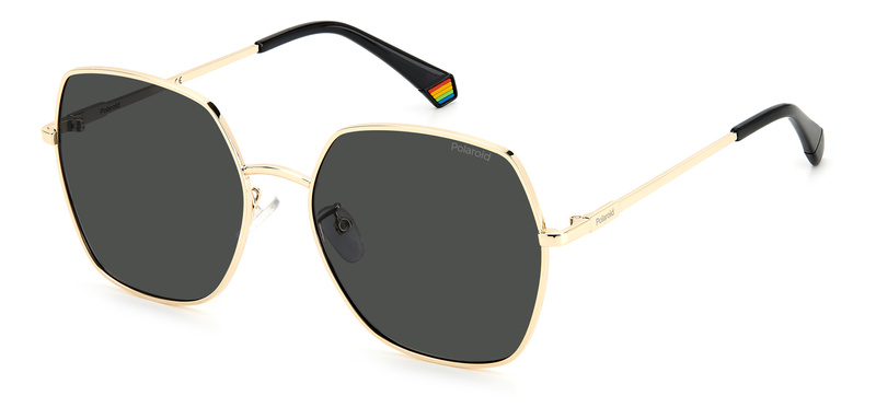 Okulary POLAROID PLD6178GSRHLM. Okulary przeciwsłoneczne, Kolor czarny złoty. Kobieta.