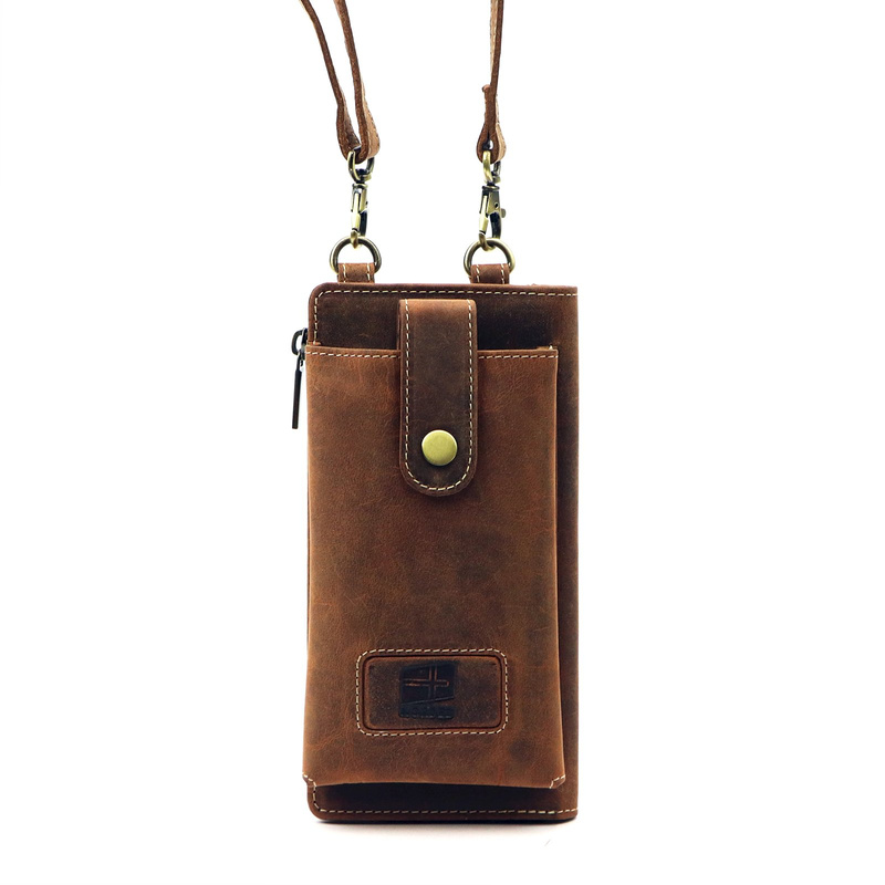 Nordee męska saszetka skóra naturalna mała torba na ramię z kieszeniami