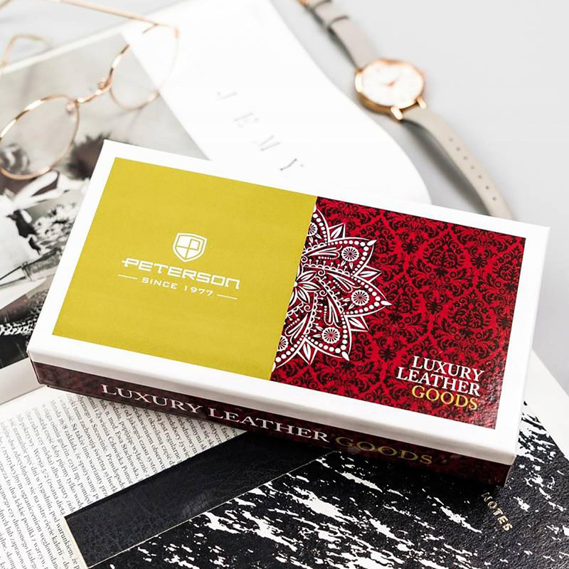 Skórzany damski portfel Peterson PTN 421431-ONBF