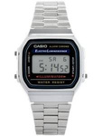 ZEGAREK UNISEX CASIO A168WA-1W - VINTAGE + BOX