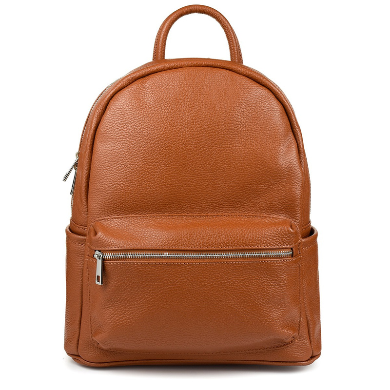 Skórzany plecak A4 duży pojemny do szkoły Włoski P16