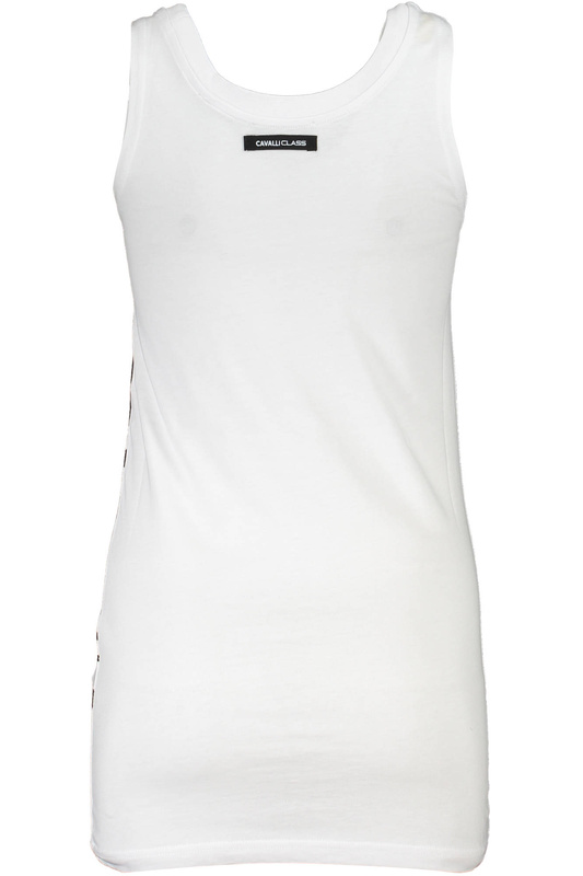 CAVALLI CLASS DAMSKI TANK TOP BIAŁY