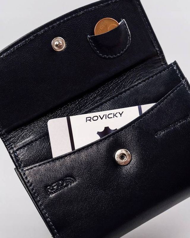 Elegancka skórzana damska portmonetka od Rovicky