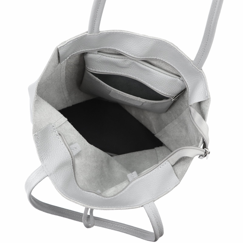 Shopperbag damska skórzana na ramię duża MiaMore
