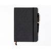 Czarny notes w formacie A5 zadrukowany w linie - Peterson