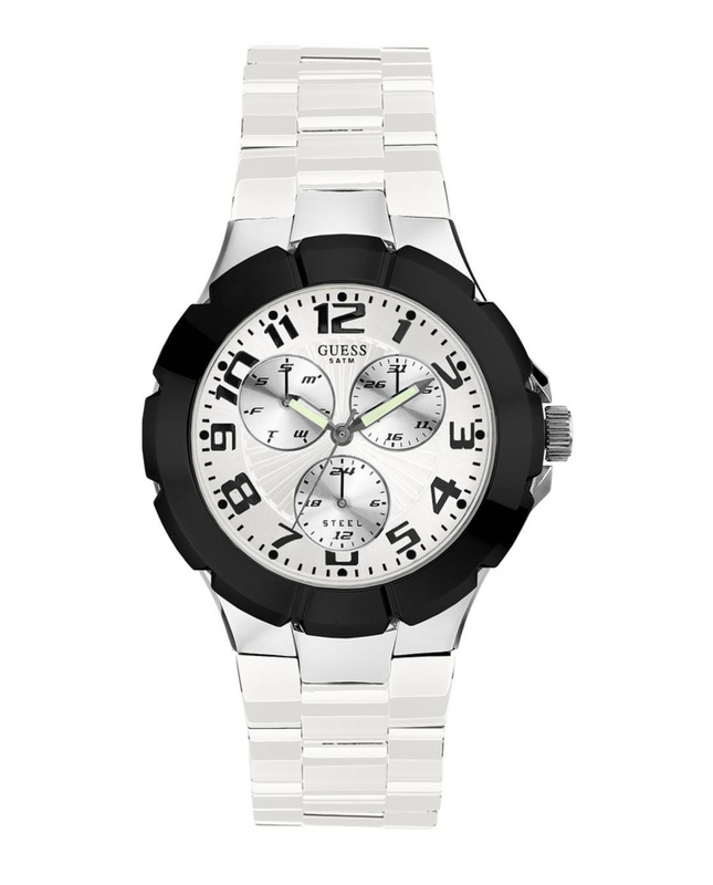 Zegarek GUESS W11594G4. Kwarcowy, Kolor biały. Mężczyzna.