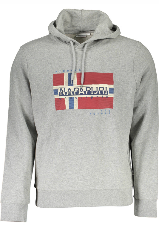 BLUZA NAPAPIJRI BEZ ZAMKA MĘSKA SZARA