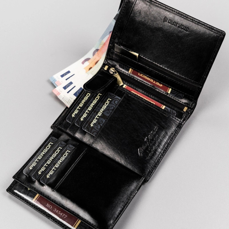 Skórzany męski portfel Peterson PTN N575-VT