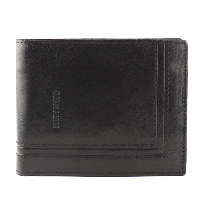 Mato Grosso męski portfel składany skóra naturalna poziomy pojemny