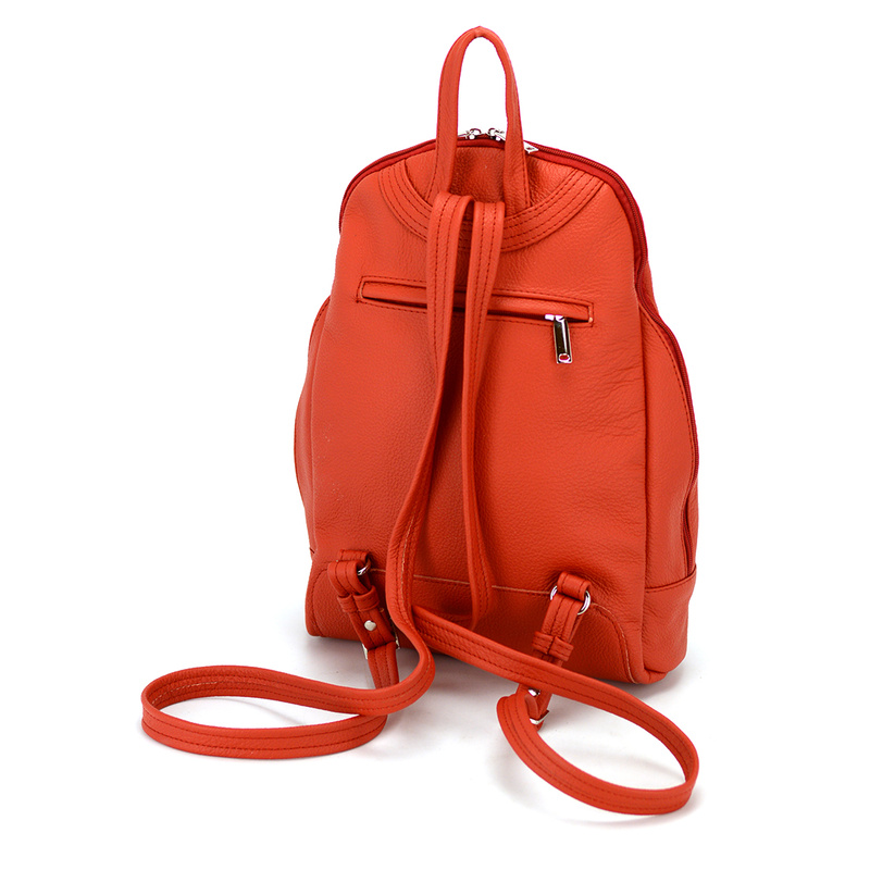 Voyager damski miejski plecak skóra naturalna duży z kieszeniami