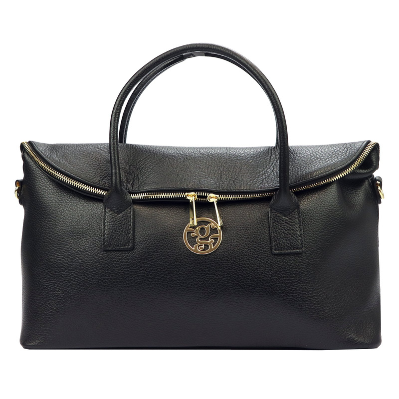 Gregorio Duża torebka damska do ręki elegancka ze skóry naturalnej