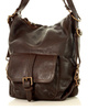 Torba skórzana dla wymagających z opcją plecak old school leather bag - MARCO MAZZINI ciemny brąz caffe
