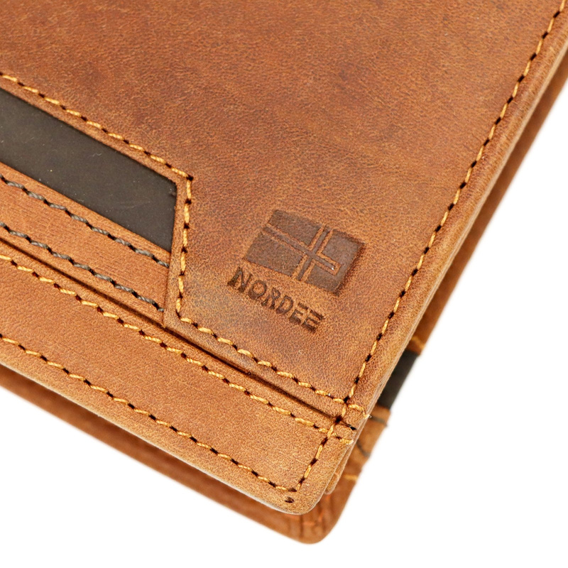 Skórzany męski portfel Nordee HVAL N4