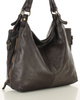 Torba skórzana wysokogatunkowa na ramię styl miejski shoulder leather bag - MARCO MAZZINI brąz caffe
