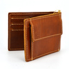 Etui na karty, mały męski skórzany portfel z RFID