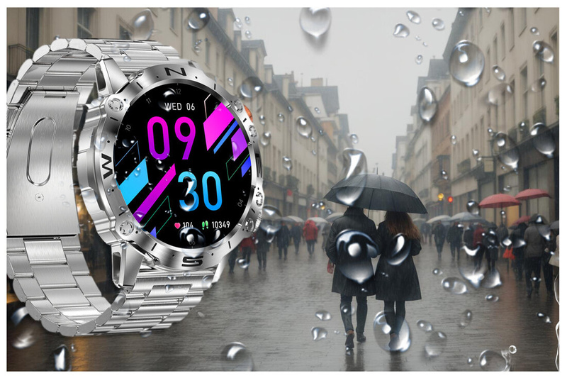 SMARTWATCH MĘSKI GRAVITY GT20-1 - AMOLED, DODATKOWY PASEK (sg024a)