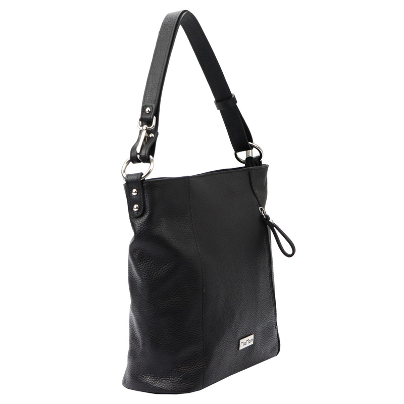 Damska shopperbag torebka na ramię skórzana z kieszeniami MiaMore