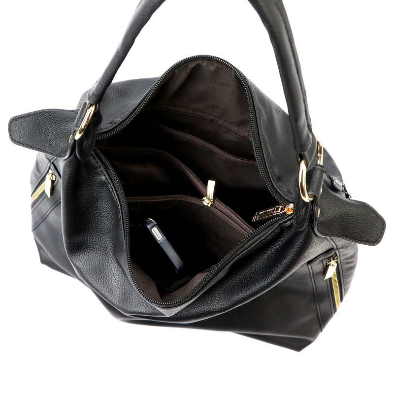 Pierre Cardin damska torebka do ręki skóra ekologiczna z organizerem