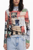 Różowy sweter damski Desigual