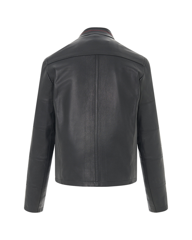 Bukowski męska kurtka skóra naturalna pilotka dekolt stójka