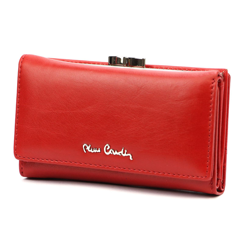 Elegancki Skórzany damski portfel Pierre Cardin