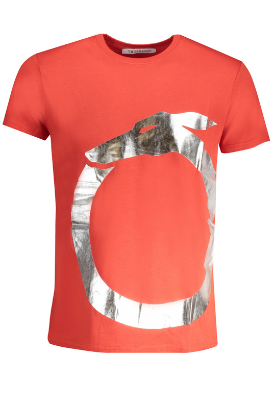 T-SHIRT MĘSKI Z KRÓTKIM RĘKAWEM TRUSSARDI CZERWONY