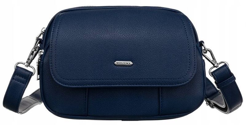 Stylowa listonoszka damska ze skóry ekologicznej - Rovicky