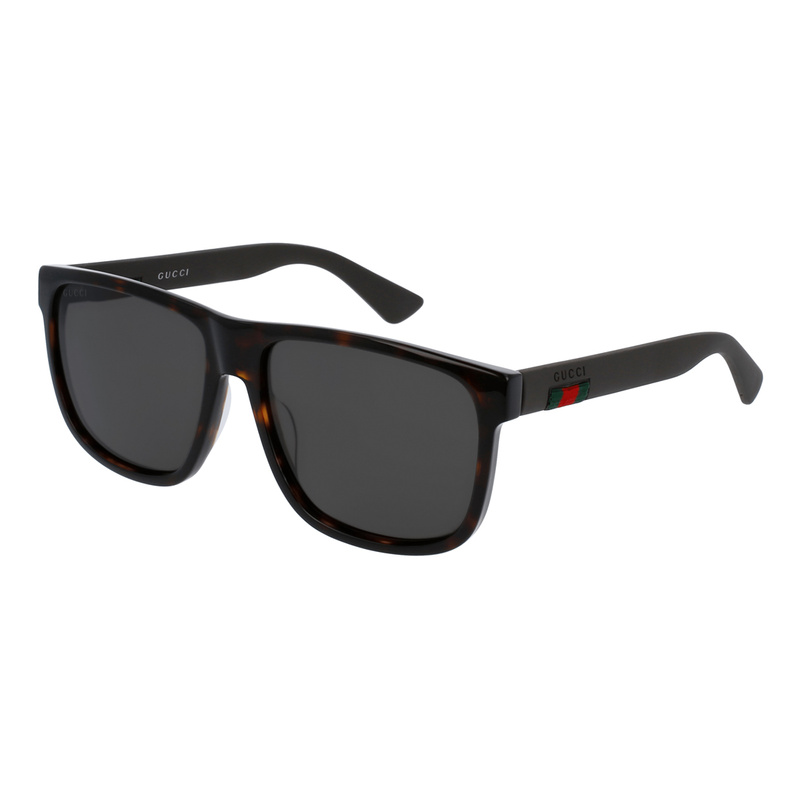 Okulary GUCCI GG0010S-003. Okulary przeciwsłoneczne, Kolor brązowy. Mężczyzna.